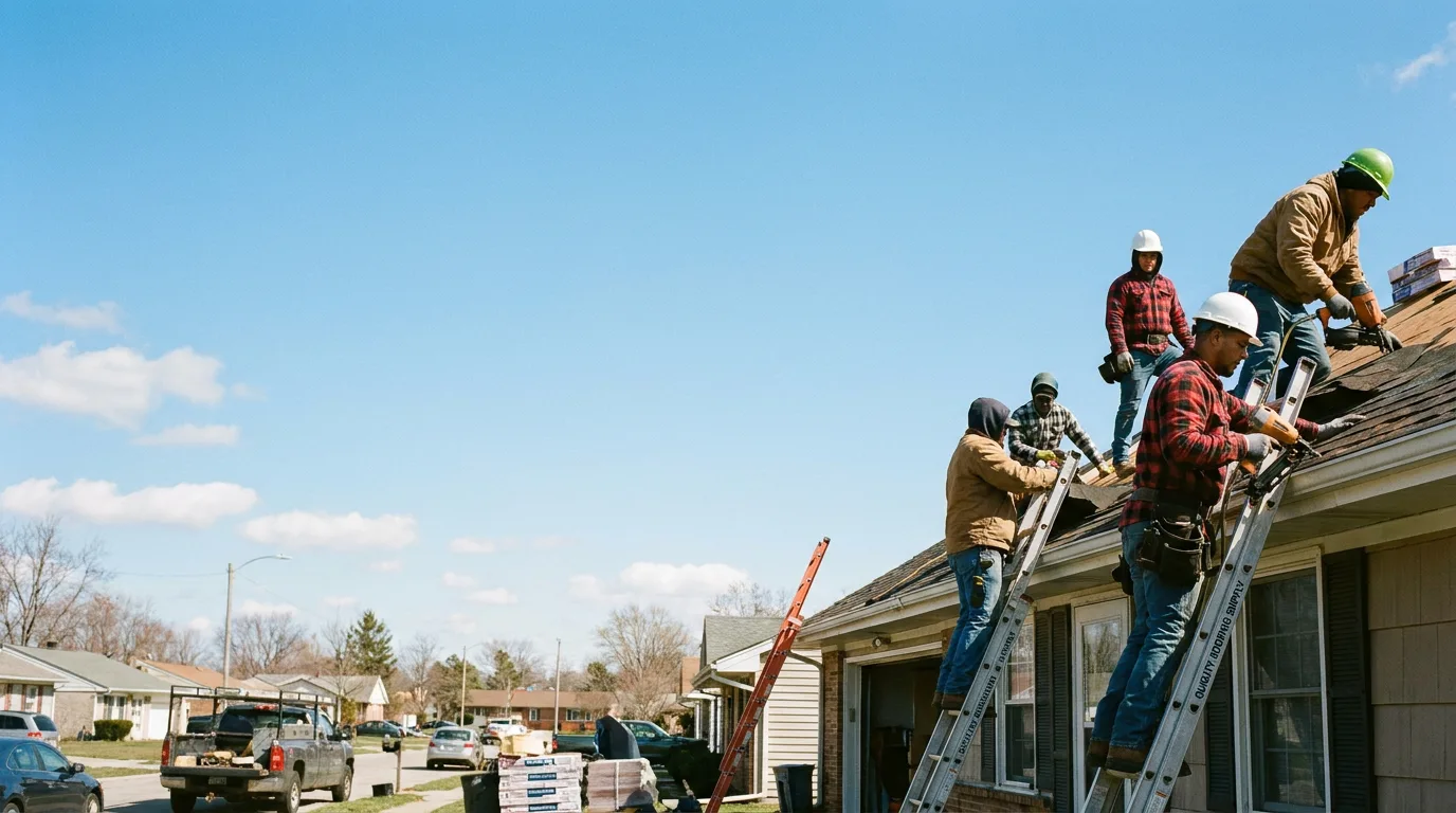 Roofing in Sainte Marie, IL near me